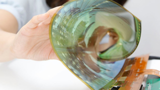 This Flexible 18-Inch Screen Rolls Into a Tube One Inch Across